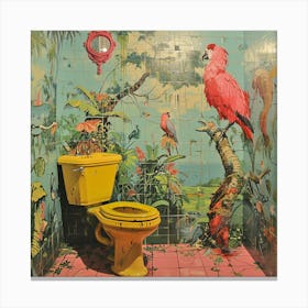 Tropical Bathroom 6 Canvas Print