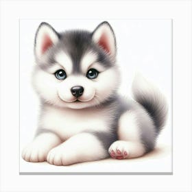 Baby Husky 4 Canvas Print