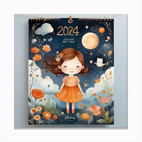 Calendar 2014 Canvas Print