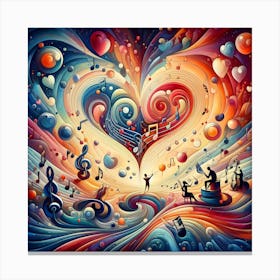 Heart Of Music 1 Canvas Print