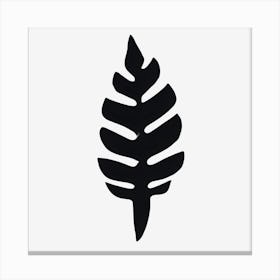 The Leaf Silhouette Canvas Print