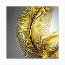 Golden Feathers 1 Canvas Print