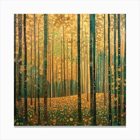 Forest By Gustav Klimt Canvas Print