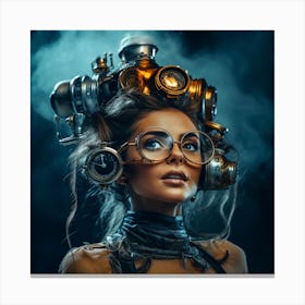 Steampunk Girl 19 Canvas Print