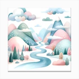 Winter Landscape Canvas Print