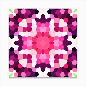 Purple Mosaic Mandala Canvas Print