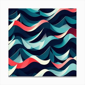 Abstract Waves 1 Canvas Print