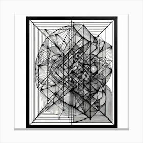 Abstract Drawing Canvas Print