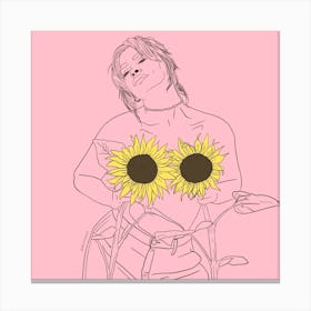 Sunflower Women Canvas Print