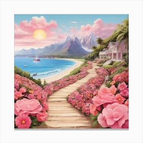 Path To Paradise Canvas Print