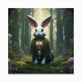 Rabbit In The Forest 29 Canvas Print