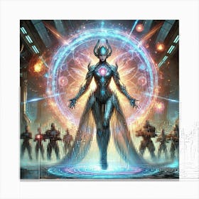 Empress Lian Heavenly Aegis Scifi Canvas Print