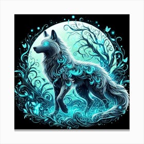 A mystical wolf 2 Canvas Print