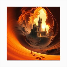 A Sand Castle Masterpiece Canvas Print