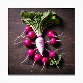 Radishes 18 Canvas Print