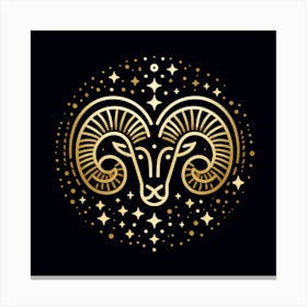 A Zodiac symbol, Aries 1 Canvas Print