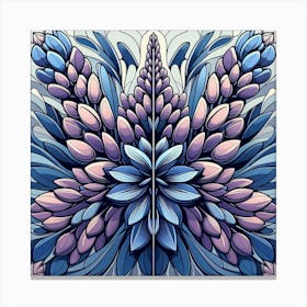 Purple blue lupine 2 Canvas Print