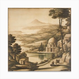 Landscape Of Sicily Canvas Print