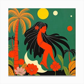 Hawaiian Girl 2 Canvas Print