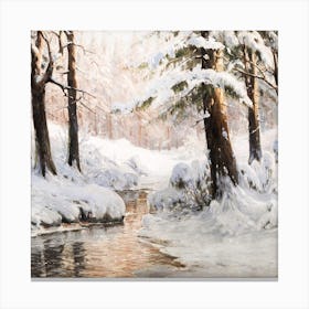 Winter In The Woods Canvas Print