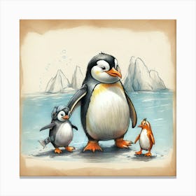 Penguins 18 Canvas Print