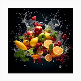 Fruit Splash 10 Canvas Print