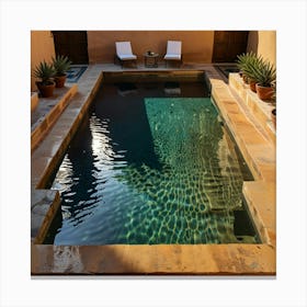 Default Moroccan Dipping Pool Art 3 Canvas Print