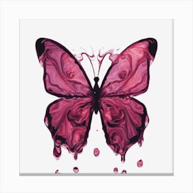 Pink Butterfly Canvas Print