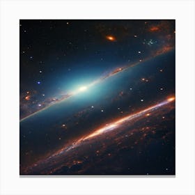 Galaxy In Space Canvas Print