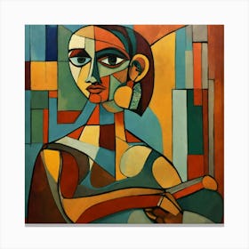 Paint Of Picasso Style (2) Canvas Print