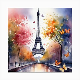 Paris Eiffel Tower 66 Canvas Print