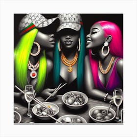 Gucci Girls Canvas Print