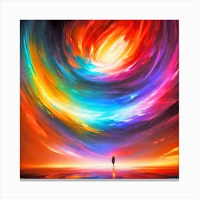 Rainbow Vortex Canvas Print