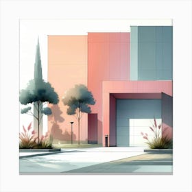 Abstract Building Canvas Print