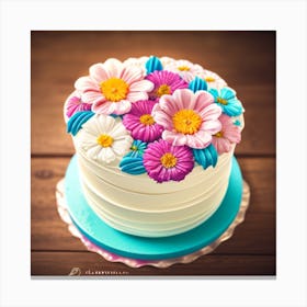 Daisy Cake Canvas Print