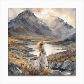 Scottish Goddess A'Chailleach Spring Return as Bride Canvas Print