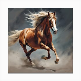 Horse Galloping Canvas Print