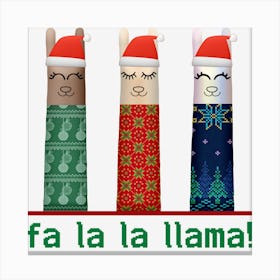 Fa La Llama Canvas Print