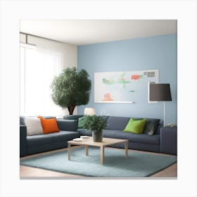 Modern Living Room2 Canvas Print