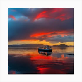 Sunset On The Water 41 Canvas Print