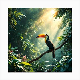 Toucan Bird Animal Nature Tropical Canvas Print