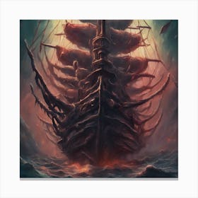 Ship Of The Dead 1 Canvas Print