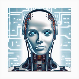 Portrait Of A Robot 36 Canvas Print