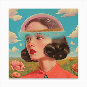 'The Girl In The Sky' Canvas Print