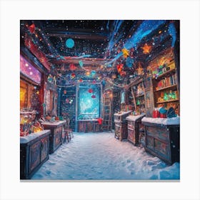 Santa's Garage Canvas Print