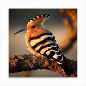 Hoopoe On The Tree Canvas Print