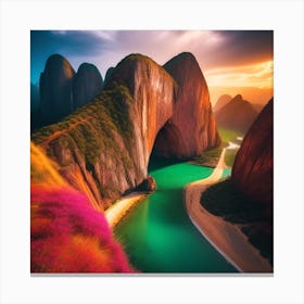 Chinese Landscape 14 Canvas Print