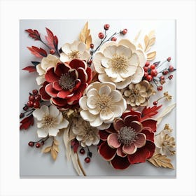 Paper Flowers 1 Canvas Print