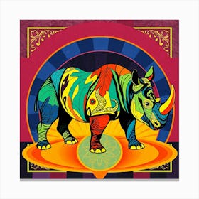 Rhino 9 Canvas Print