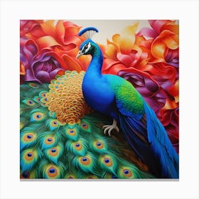 Peacock 16 Canvas Print